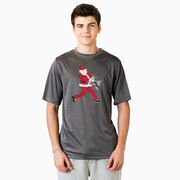 Baseball Short Sleeve Performance Tee - Home Run Santa