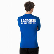 Lacrosse Tshirt Long Sleeve - All Day Every Day (Back Design)