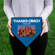 Softball Home Plate Plaque - Thank You Coach Photo Autograph