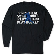 Hockey Tshirt Long Sleeve - Bones Heal Hockey