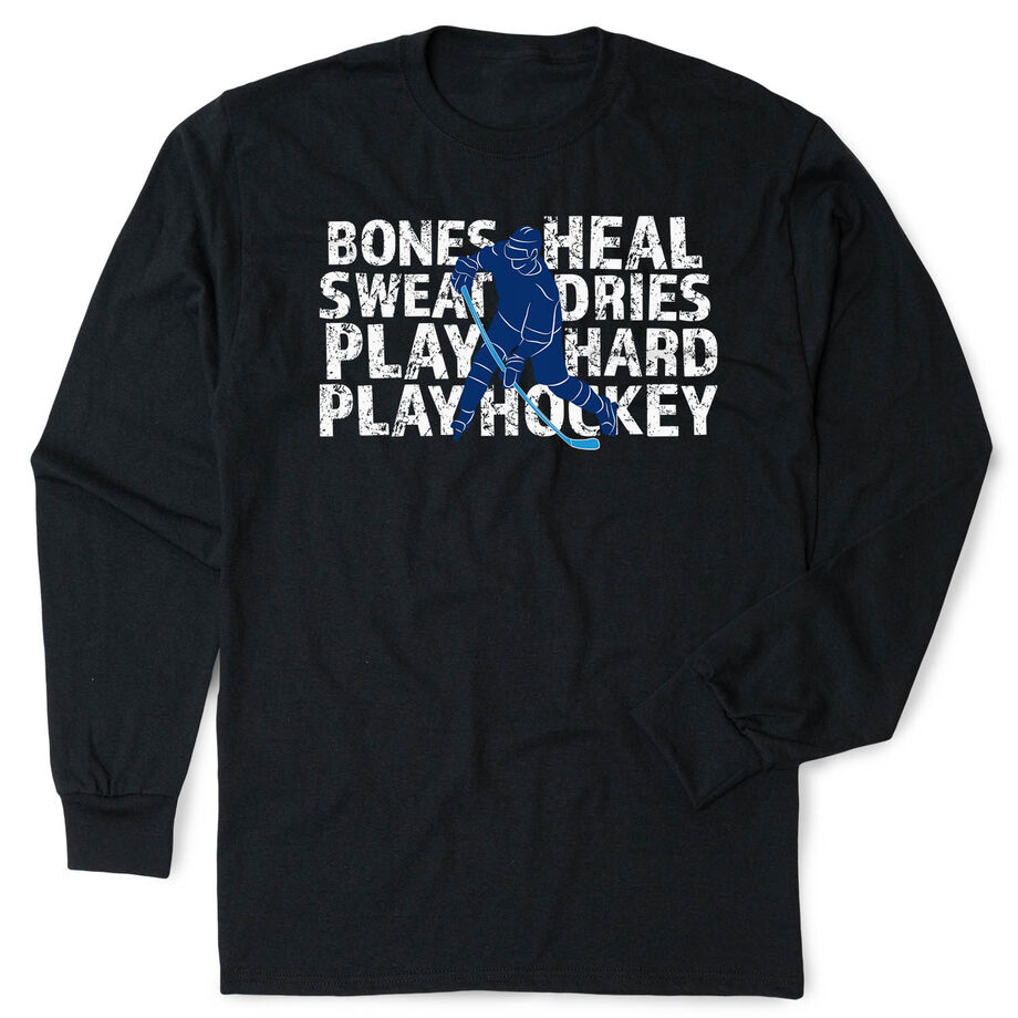 Hockey Tshirt Long Sleeve - Bones Heal Hockey