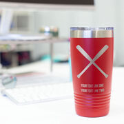 Softball 20 oz. Double Insulated Tumbler - Crossed Bats Icon