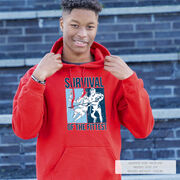 Guys Lacrosse Hooded Sweatshirt - Survival of the Fittest