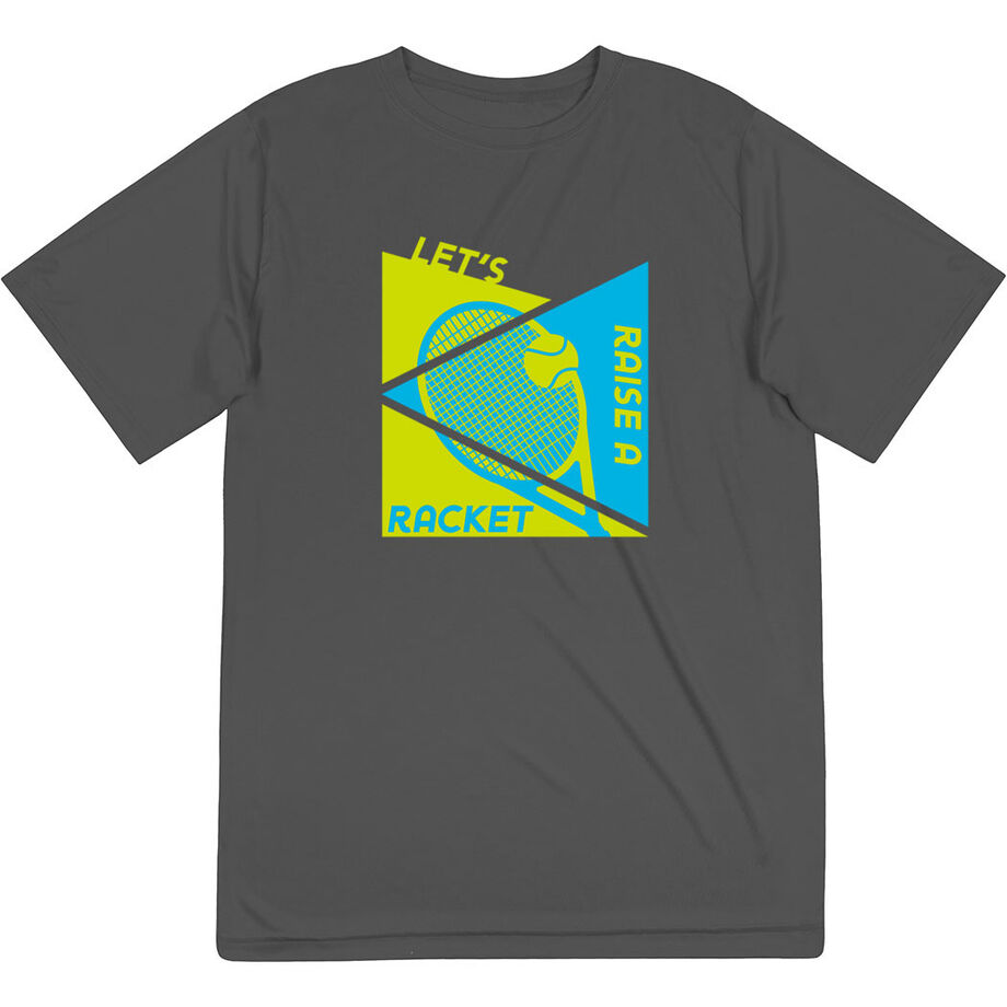 Tennis Short Sleeve Performance Tee - Let's Raise A Racket