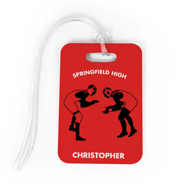 Wrestling Bag/Luggage Tag - Personalized Wrestling Team Wrestlers