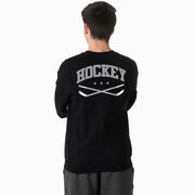 Hockey Crewneck Sweatshirt - Varsity Hockey (Back Design)