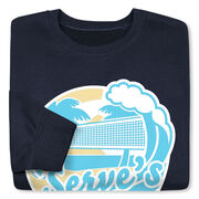 Volleyball Crewneck Sweatshirt - Serve's Up