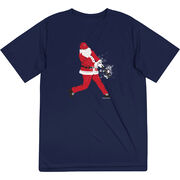 Baseball Short Sleeve Performance Tee - Home Run Santa