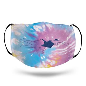 Swimming Face Mask - Swimmer Girl Tie-Dye