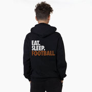 Football Hooded Sweatshirt - Eat. Sleep. Football. (Back Design)