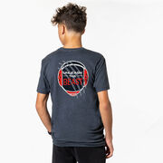 Wrestling Short Sleeve T-Shirt - Unleash The Beast (Back Design)