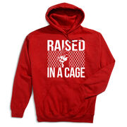 Baseball Hooded Sweatshirt - Raised In a Cage