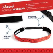 Hockey Juliband Non-Slip Headband - Hockey Crossed Sticks Red