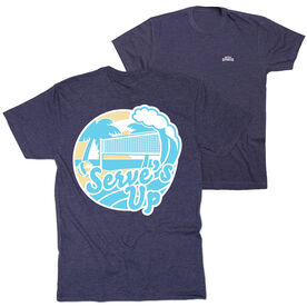 Volleyball Short Sleeve T-Shirt - Serve's Up (Back Design)
