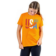 Soccer T-Shirt Short Sleeve - USA Patriotic