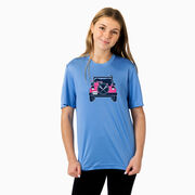 Girls Lacrosse Short Sleeve Performance Tee - Lax Cruiser