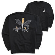 Baseball Crewneck Sweatshirt - It's Bats (Back Design)
