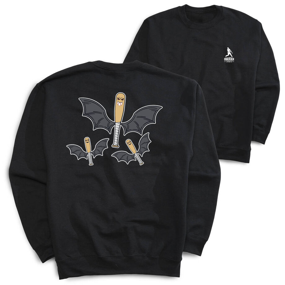 Baseball Crewneck Sweatshirt - It's Bats (Back Design)