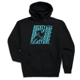 Hockey Hooded Sweatshirt - Hockey Girl Repeat