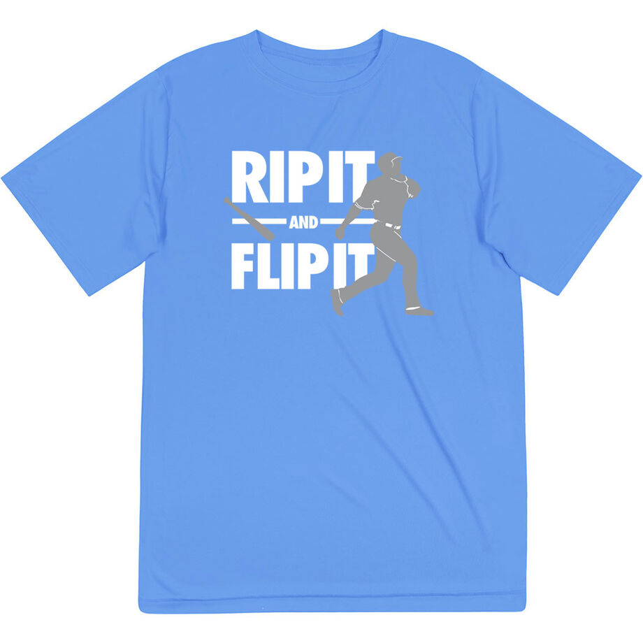 Baseball Short Sleeve Performance Tee - Rip It Flip It