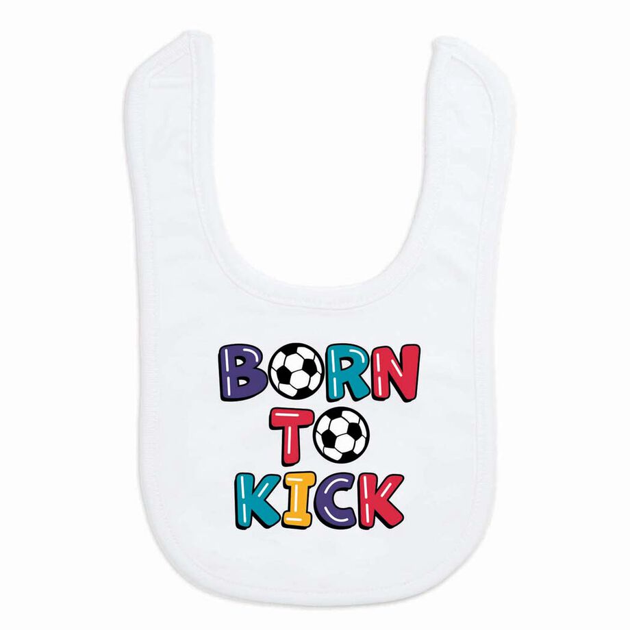 Soccer Baby Bib - Born To Kick