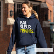 Tennis Hooded Sweatshirt - Eat. Sleep. Tennis.