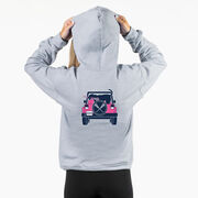 Girls Lacrosse Hooded Sweatshirt - Lax Cruiser (Back Design)