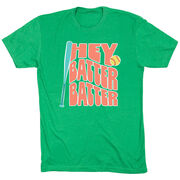 Softball Short Sleeve T-Shirt - Hey Batter Batter