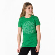 Volleyball Women's Everyday Tee - Volleyball Words