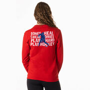 Hockey Tshirt Long Sleeve - Bones Heal Hockey (Back Design) 