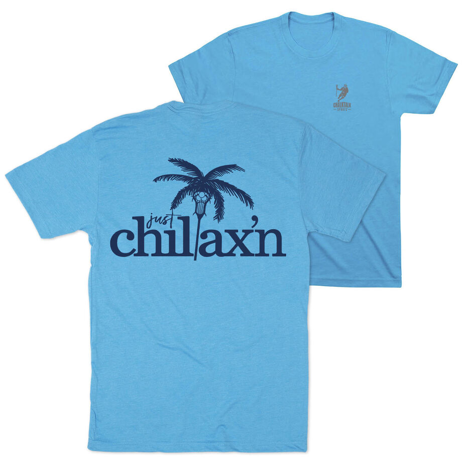 Lacrosse Short Sleeve T-Shirt - Just Chillax'n (Back Design)