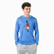 Baseball Long Sleeve Performance Tee - Cracking Dingers