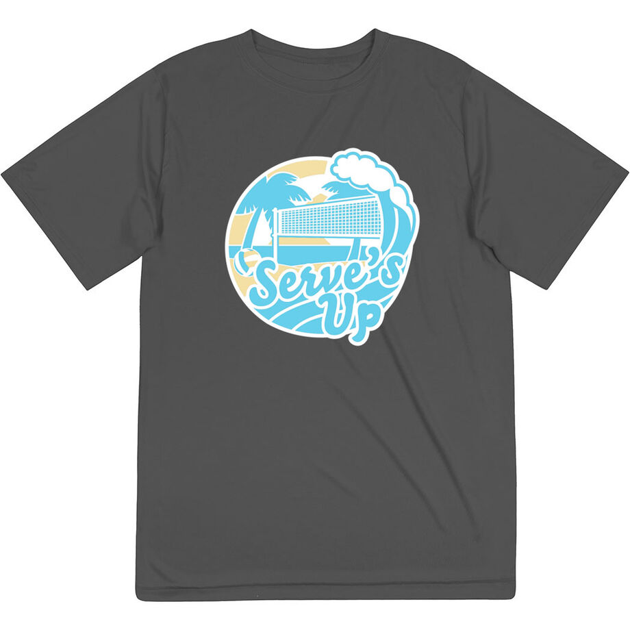 Volleyball Short Sleeve Performance Tee - Serve's Up