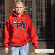 Hockey Hooded Sweatshirt - Christmas Dog