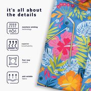 Hockey Performance Short Sleeve Button Down Shirt - Aloha