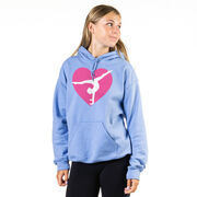 Gymnastics Hooded Sweatshirt - Gymnast Heart