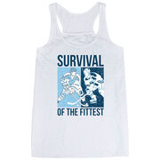 Hockey Flowy Racerback Tank Top - Survival of the Fittest