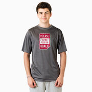 Hockey Short Sleeve Performance Tee - Don't Feed The Goalie