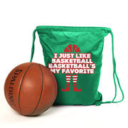Basketball Sport Pack Cinch Sack - Basketball's My Favorite