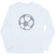 Soccer Long Sleeve Performance Tee - Soccer Words