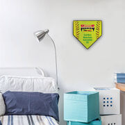 Softball Your Logo Home Plate Plaque