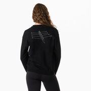 Rowing Crewneck Sweatshirt - Crew Row Team Sketch (Back Design)