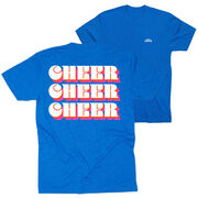 Cheerleading Short Sleeve T-Shirt - Retro Cheer (Back Design)