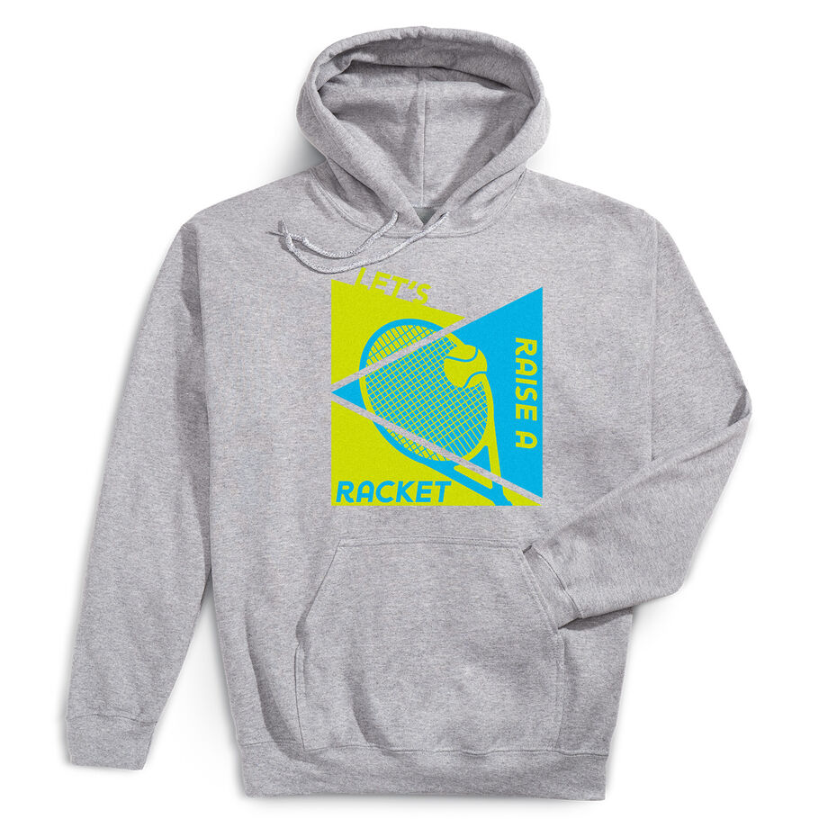 Tennis Hooded Sweatshirt - Let's Raise A Racket