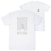 Lacrosse Short Sleeve T-Shirt - Raised In a Cage (Back Design)