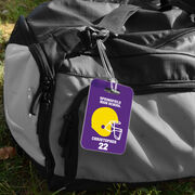 Football Bag/Luggage Tag - Personalized Team Helmet