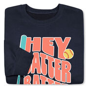 Softball Crewneck Sweatshirt - Hey Batter Batter