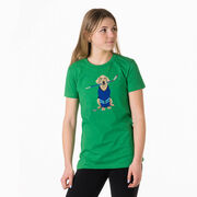 Hockey Women's Everyday Tee - Puck The Hockey Dog