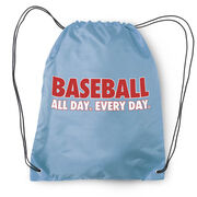 Baseball Drawstring Backpack - Baseball All Day Everyday