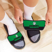 Soccer Repwell&reg; Slide Sandals - Team Name Colorblock